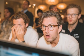Startup Team Reacts to Product Demo Failure, Faces Reveal Raw Emotion