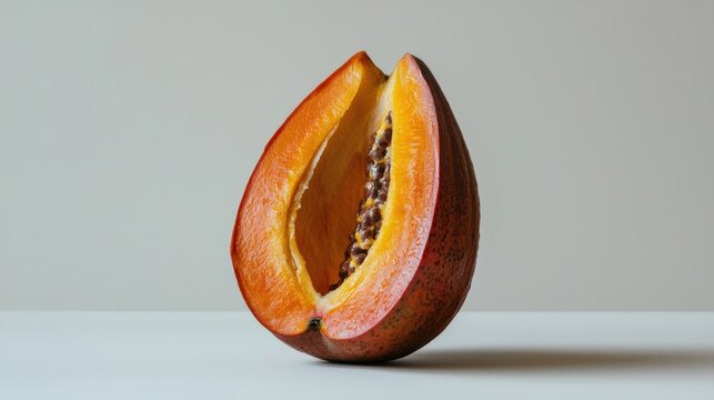 A vibrant Cocona fruit with one cut open to reveal its juicy interior