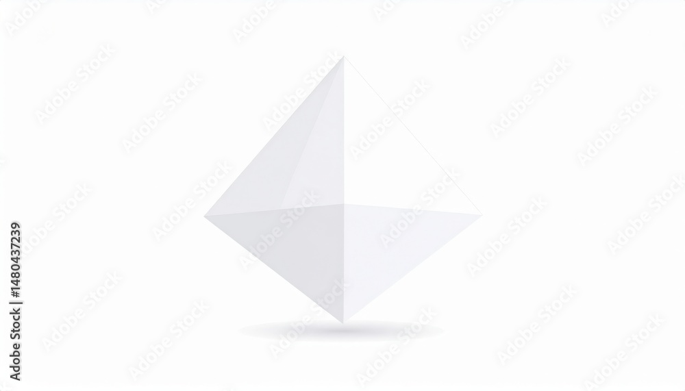 Aufkleber dynamic abstract folded paper art studio graphic design minimalist environment top-down view creativ