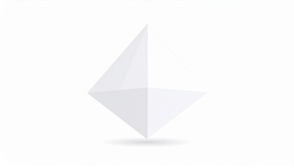 Fototapeta premium Dynamic abstract folded paper art studio graphic design minimalist environment top-down view creative concept