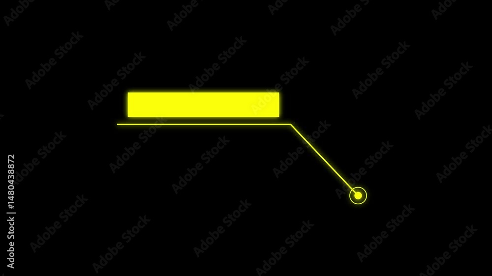 Poster hitch style tech hud element. call outs titles. call out bar labels, information call box bars and m