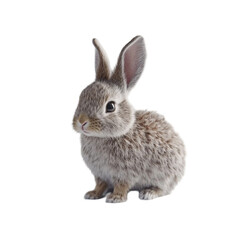 Fototapeta premium Adorable baby bunny soft fur sweet face innocent eyes