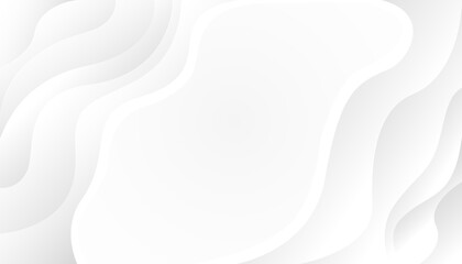 White paper with wavy edges overlaid with light grey shadows. Modern abstract design. Soft and elegant texture. Simple and clean scene illustration.