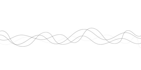 A sophisticated abstract background featuring layered, wavy lines in black and shades of gray on a white backdrop.	