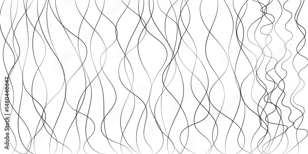 Poster printabstract black and white wavy lines pattern design this black and white graphic design features