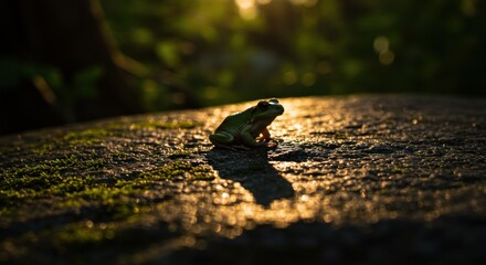 Frog on Rock, Photo