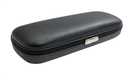 black purse isolated on white