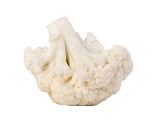 Fresh cauliflower floret isolated on transparent background
