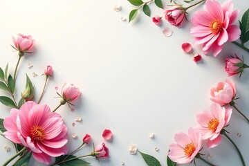 Subtle floral motif delicately arranged, creates elegant, flowing design , calm, leaves, pattern