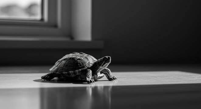 Turtle in Sunlight - Photo