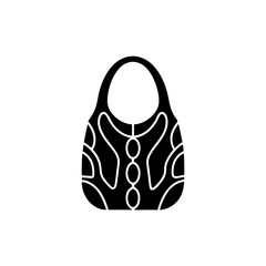 creative details Outline silhouette ECO bag icon vector illustration 