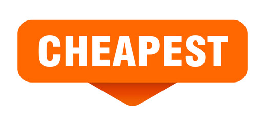 cheapest sticker. cheapest sign on transparent background
