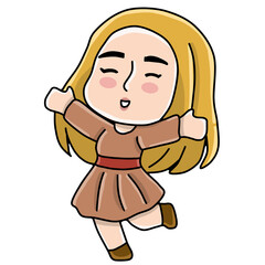 Smile and happy character 