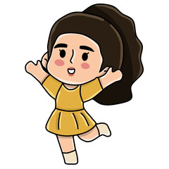 Smile and happy character 