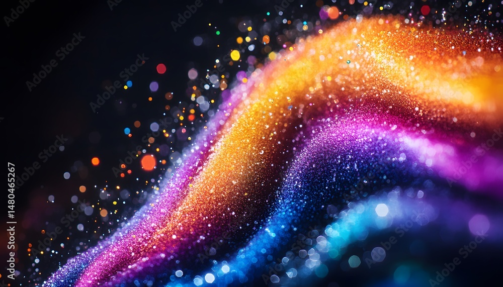 Poster abstract colorful texture with vibrant hues and dynamic movement.