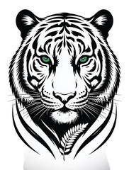Fototapeta premium tiger head vector