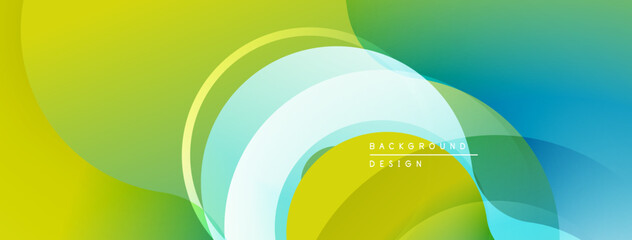 Abstract flowing shapes, vibrant colors blend. Modern design, smooth gradients create dynamic visual effect. Background suggests energy, movement.