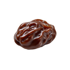 Obraz premium Single raisin close up studio shot on white background