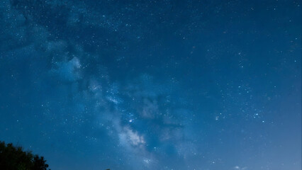 Fototapeta premium time lapse of clouds and stars