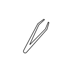 Obraz premium Tweezers icon representing concepts of precision tools and beauty care