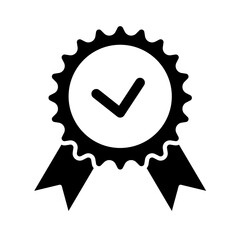  acceptance, approve, rosette, sash, icon