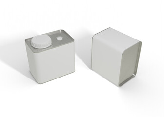 Coffee Tin Can Box Mockup for Label Presentation