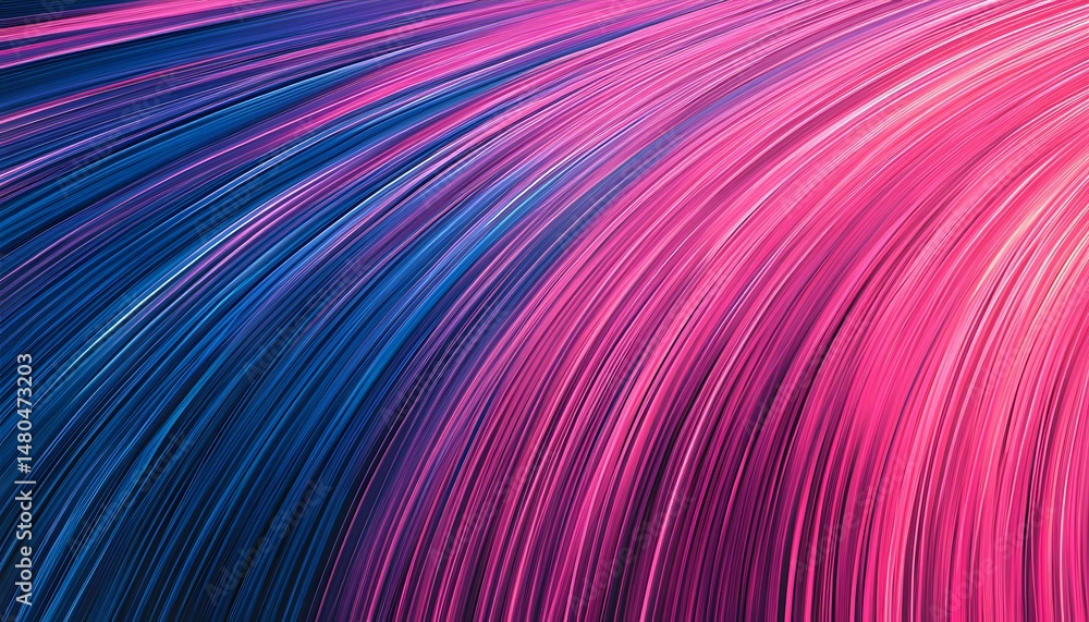 Poster abstract design with vibrant gradient lines.
