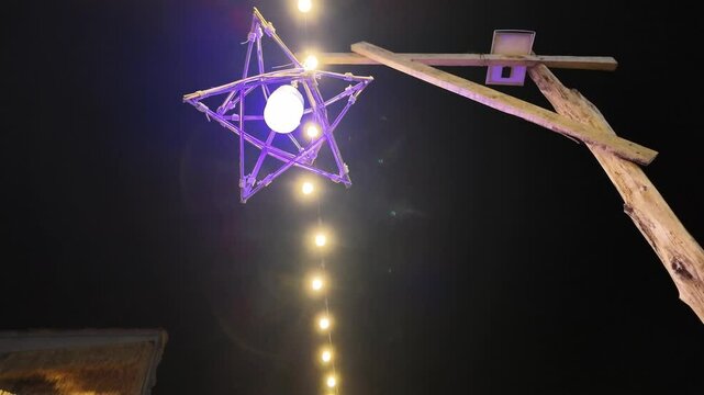 Lantern with a view of the sky