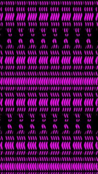 Un primer plano de un patr&oacute;n de forma ovalada con figuras abstracta. Video vertical