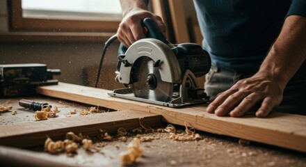 Carpentry Work - Circular Saw - Photos