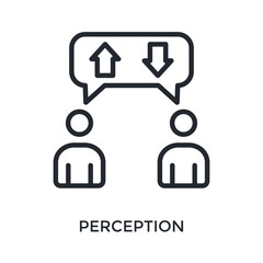 Perception Icon Outline Style. Vector Illustration For Graphic Design