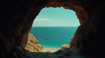 Fototapeta premium Coastal Cave View