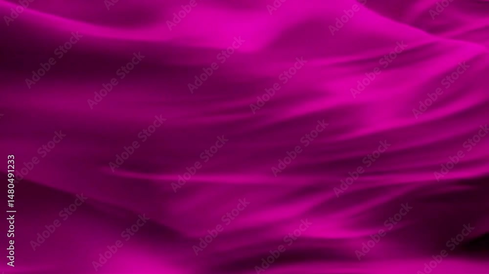 Aufkleber Abstract Video of Flowing Magenta Fabric with Soft, Subtle Movement