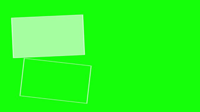 green sticky notes effect Green screen animation motion graphic with chroma key clip template 4k Background. Easy removed green screen. High resolution. Ultra High Definition, 4k video