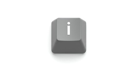 Information key on a gray computer keyboard