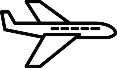 Plane icon. Vector art