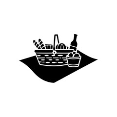creative details Outline silhouette Picnic icon vector illustration 