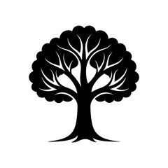 tree silhouette vector illustration