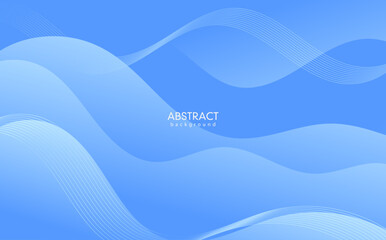 Abstract blue wave background