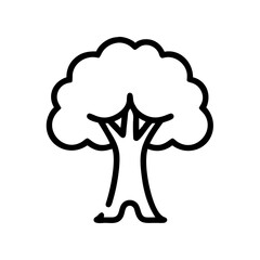 Simple Tree Icon Vector Illustration