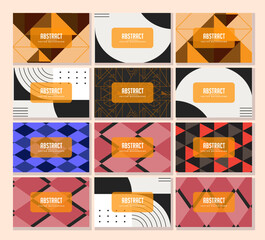 Modern Flat Geometric Background Design