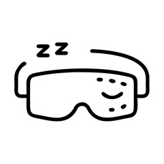 Sleep Mask Icon - Sleep Tracking Technology