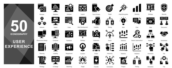 A structured set illustrating tools and flow in front-end user design.