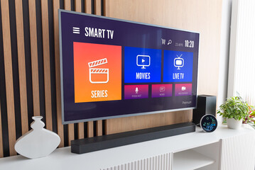 VOD multimedia TV streaming concept