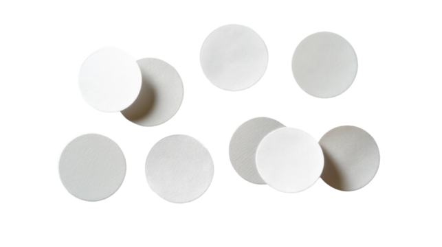 Simple Circular Design: A collection of minimalistic circular shapes are arranged in an artistic display. The different shades of the circles create a sense of depth and dimension.