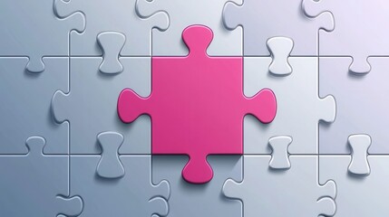 Fototapeta premium Team work concept. Business, teamwork infographics. Pieces of a puzzle vector illustration.