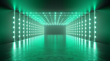 Falling Green code in the matrix style.