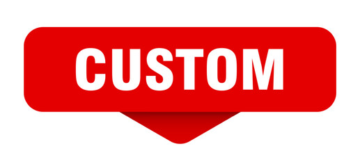 custom sticker. custom sign on transparent background
