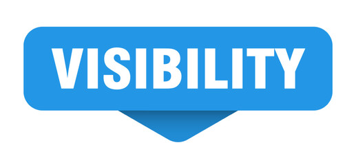 visibility sticker. visibility sign on transparent background