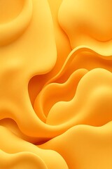 Abstract Yellow Waves Smooth Soft Background Wallpaper